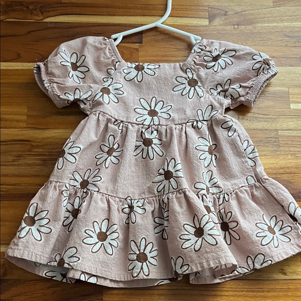 Charming Daisy Print Kids Dress